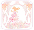 Illustration: Abstract Beautiful floral bride - silhouette woman Abstract Beautiful floral bride - silhouette woman