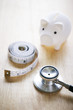 Stethoscope and tape measure