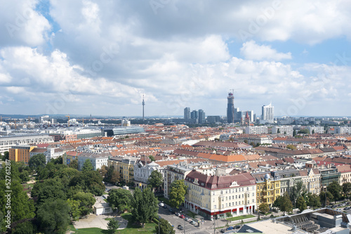 Photo: Panoramic view of the Austrian capital city Vienna Panoramic view of the Austrian capital city Vienna