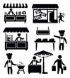 Vector: market and shopping market and shopping