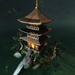 Buddhist temple in the mountains