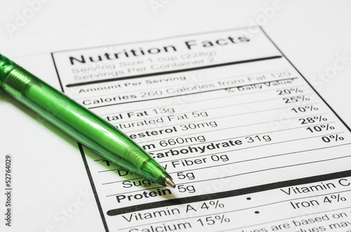 Photo: Nutrition facts Nutrition facts