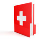 3d red first aid folder
