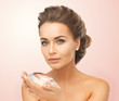 woman showing big diamond