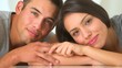 Happy Mexican couple holding hands