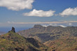 Blick zum Roque Bentaiga, Gran Canaria