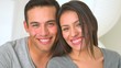 Happy Mexican couple smiling