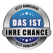 5 Star Button blau DAS IST IHRE CHANCE JA JA