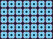 wallpaper shapes - blue on black