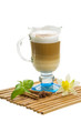 Coffee Late with Flower, mint, star-anise and cinnamon