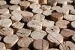 Used wine corks collection