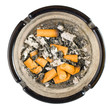 ashtray on white background