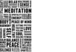 Vector: Meditation Tagcloud Banner Meditation Tagcloud Banner