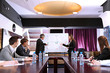 Business training at office