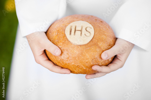 Photo: First Holy Communion bread First Holy Communion bread
