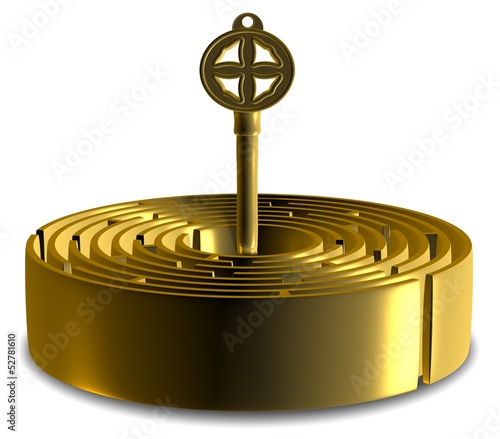 Illustration: Key to labyrinth Key to labyrinth
