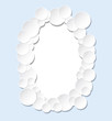 The frame of the circles.