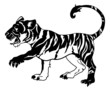 Stylised tiger illustration