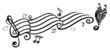 Noten, Notenschlüssel, Musiknoten, Musik