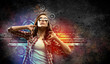 Young Woman With Headphones