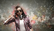 Photo: Young woman with headphones Young woman with headphones