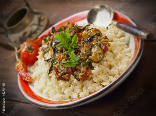 Photo: Cous cous con verdure - Cous cous with vegetables Cous cous con verdure - Cous cous with vegetables