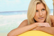 Frau am Strand