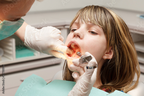 Photo: girl at the dentist girl at the dentist