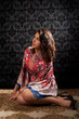 retro portrait of a beautiful woman