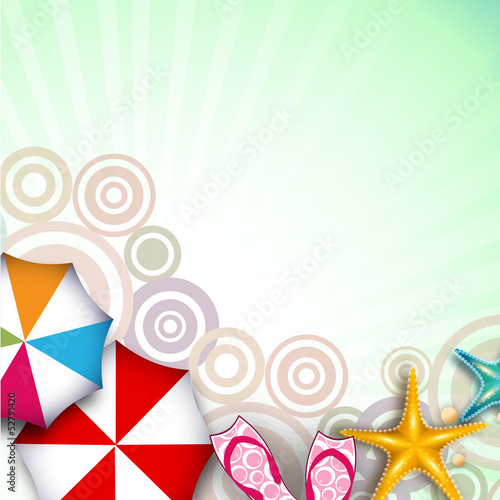 Vector: Colorful summer holidays background.. Colorful summer holidays background..