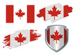 Vektor: various Flags Canada various Flags Canada