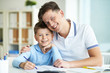 Man and his son