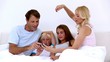 Dad taking a self portrait of him and family