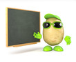 3d Potato man is teaching in school