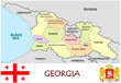 Georgia Europe emblem map symbol administrative divisions