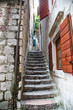 Stone Steps by Red Shutters