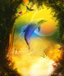 Illustration: Colorful Dolphin Colorful Dolphin