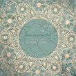 Vintage invitation card on grunge background.