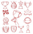 Vector: trophy and awards trophy and awards