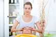 Wellness - woman getting head massage in Spa