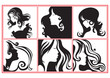 women profiles illustrations