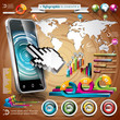 Vector Phone Design Set Of Inf...