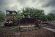 rusted bulldozer