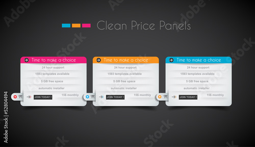 Vector: Web price shop panel with space for text and buy now button. Web price shop panel with space for text and buy now button.