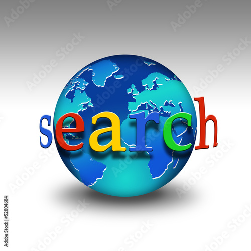 Illustration: Weltkugel - search Weltkugel - search