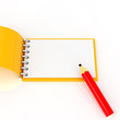 notepad and pencil