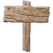 altes Holzschild leer