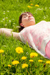 female relaxing
