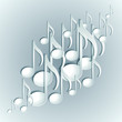 Music note background design.