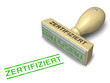 Illustration: Stempel ZERTIFIZIERT Stempel ZERTIFIZIERT